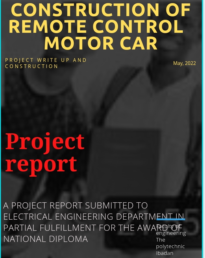 Remote control motor car