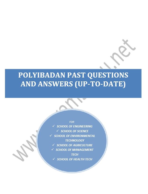 The polytechnic Ibadan past question and answer Free PDF