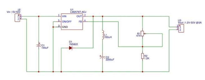 showing the circuit diagram/design of a solar powered mobile phone charger